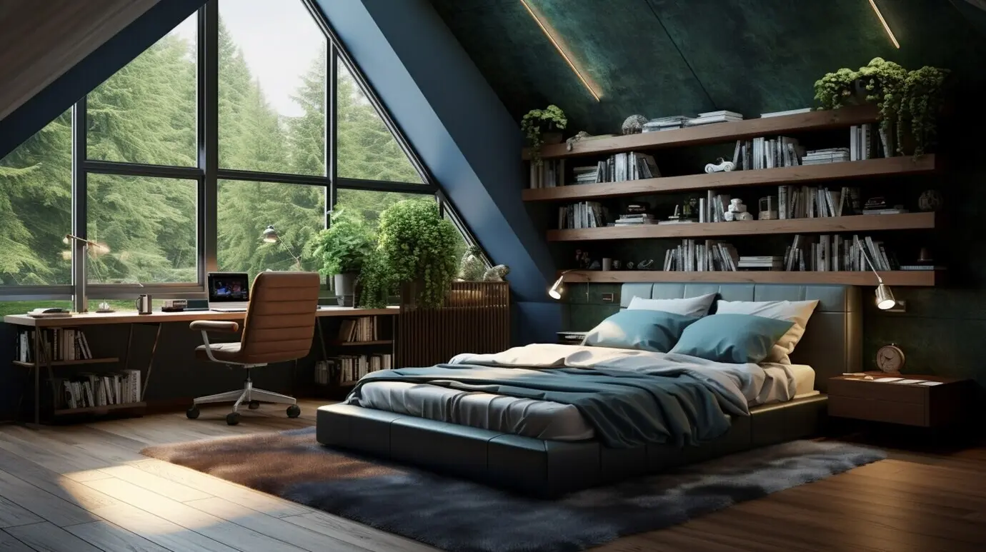 Kleine und jugendliche Schlafzimmer-Einrichtung