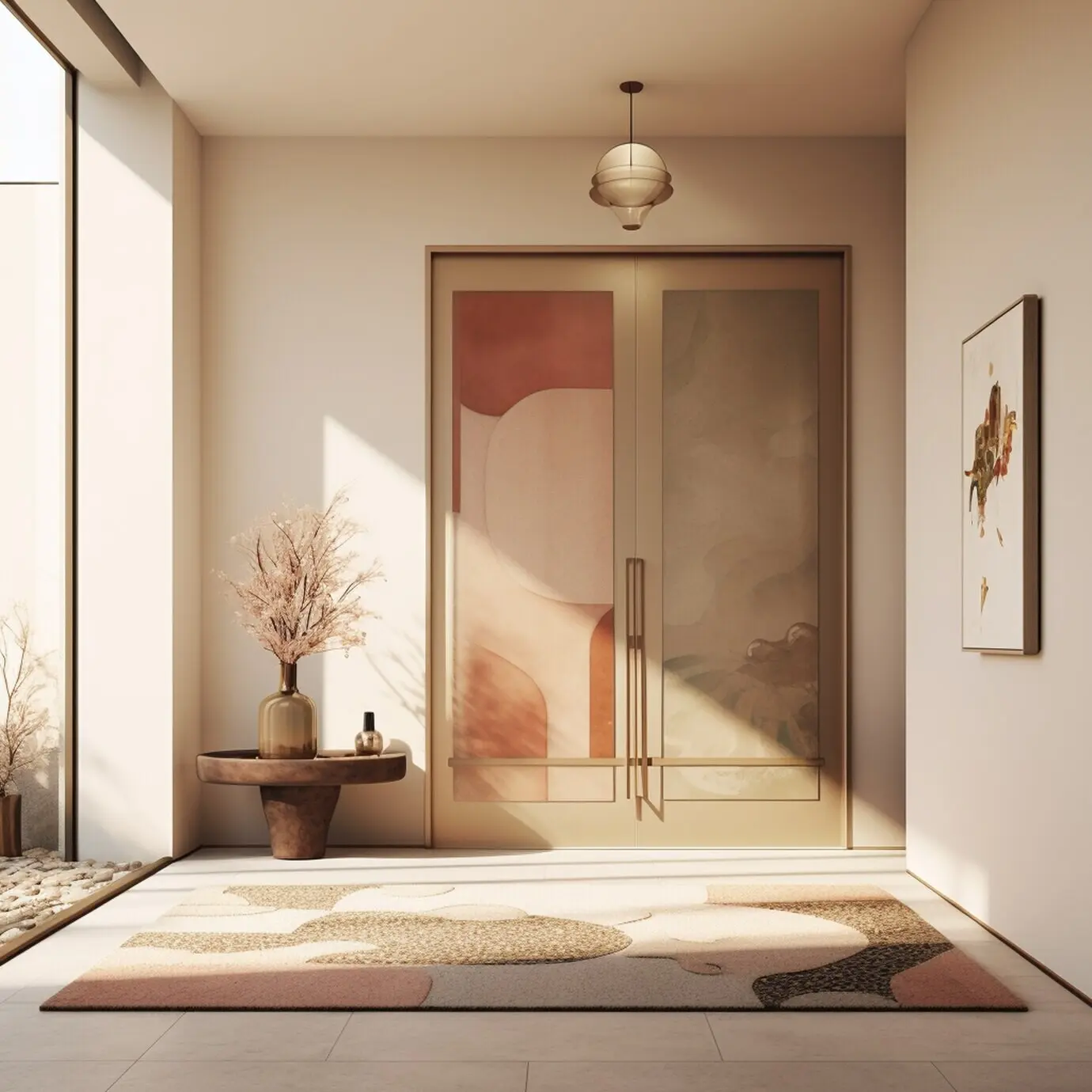 Im modernen Stil gestalteter Eingangsbereich